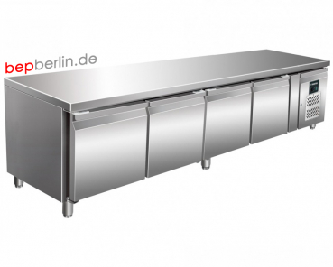 Unterbaukühltisch mit 4 Türen 2230 x 700 x 650 mm, -2 / +8 °C